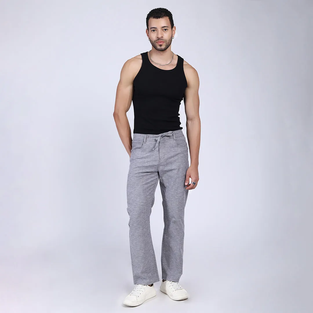 GREY LINEN PANTS