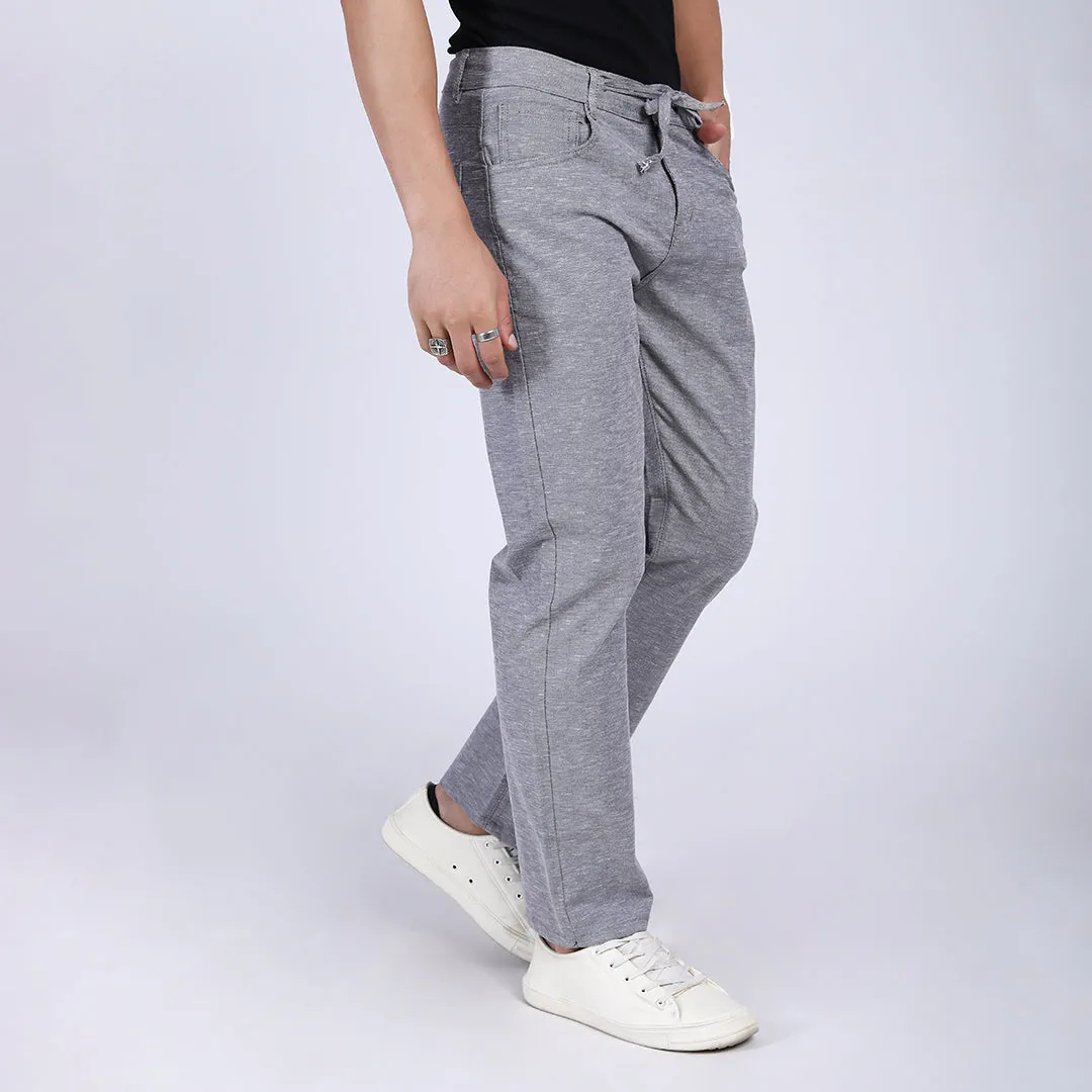 GREY LINEN PANTS