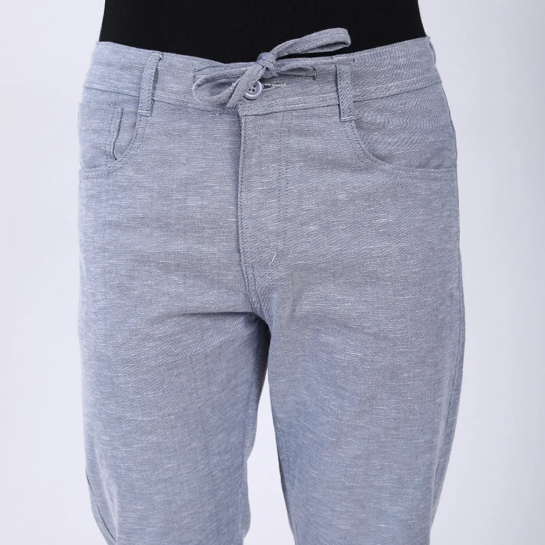 LIGHT BLUE LINEN PANTS