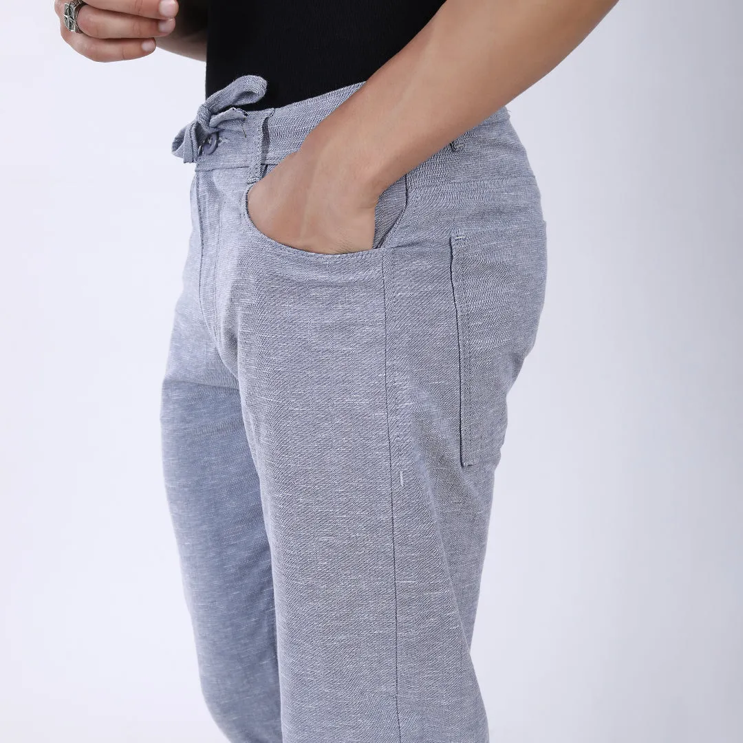 LIGHT BLUE LINEN PANTS