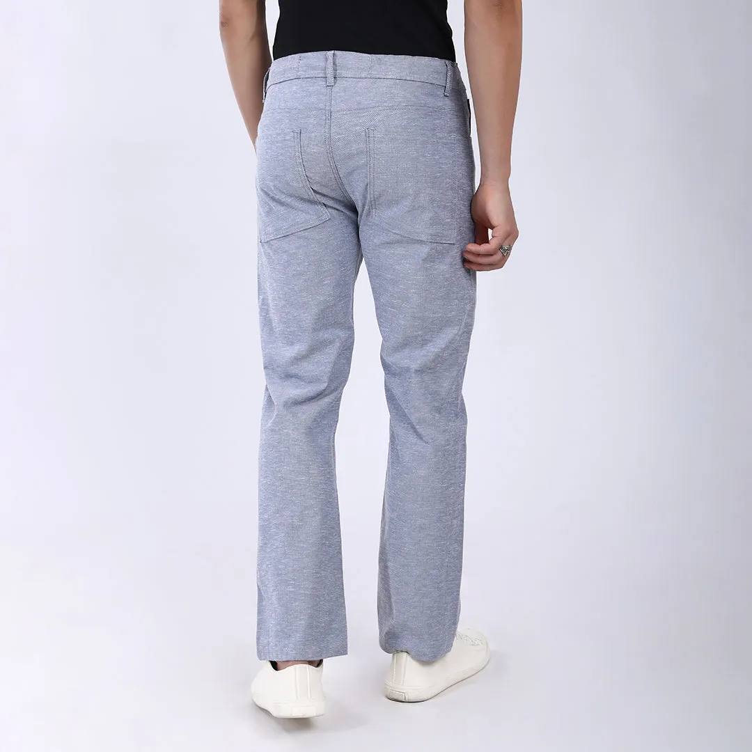 LIGHT BLUE LINEN PANTS