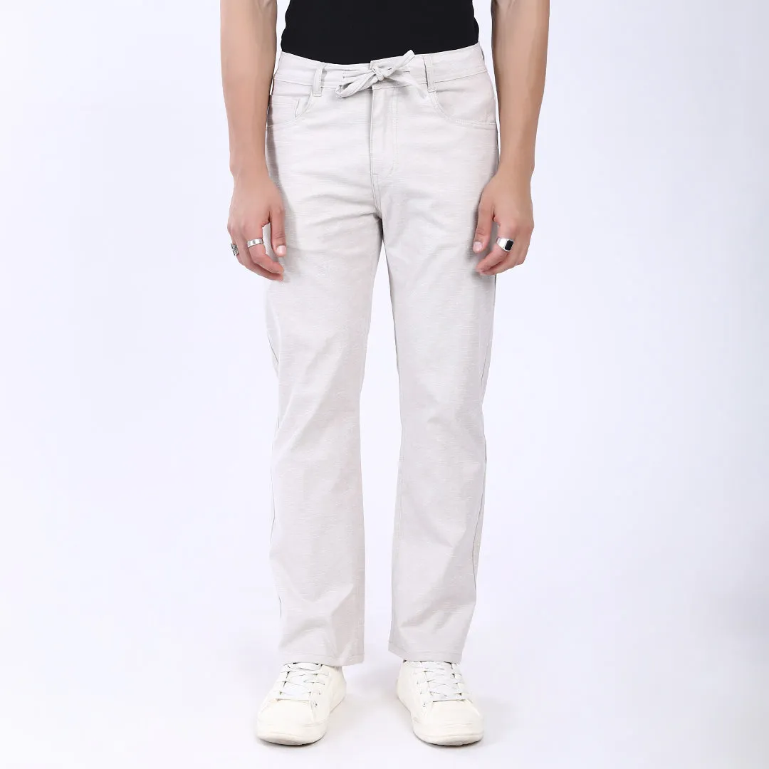 LIGHT GREY LINEN PANTS