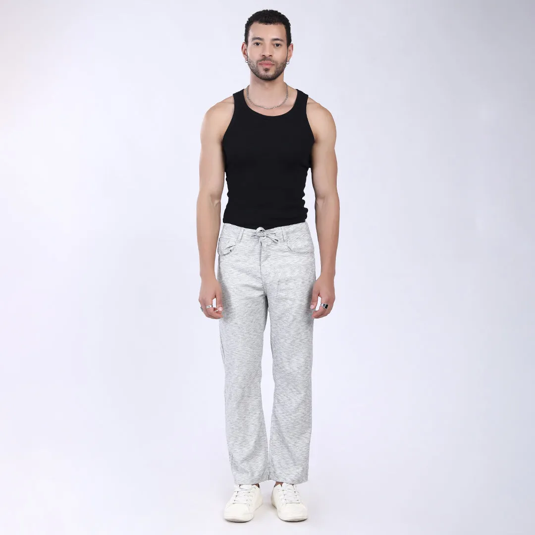 LIGHT GREY LINEN PANTS