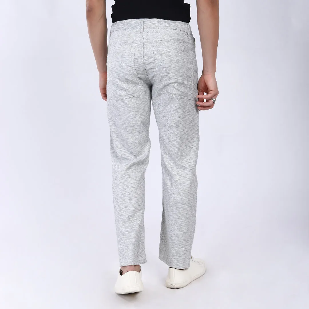 LIGHT GREY LINEN PANTS
