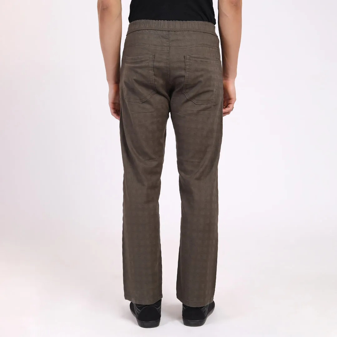 COFFEE LINEN PANTS