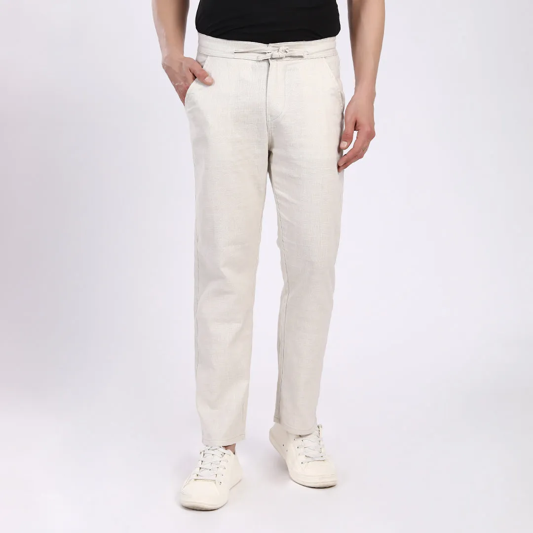 BEIGE LINEN PANTS