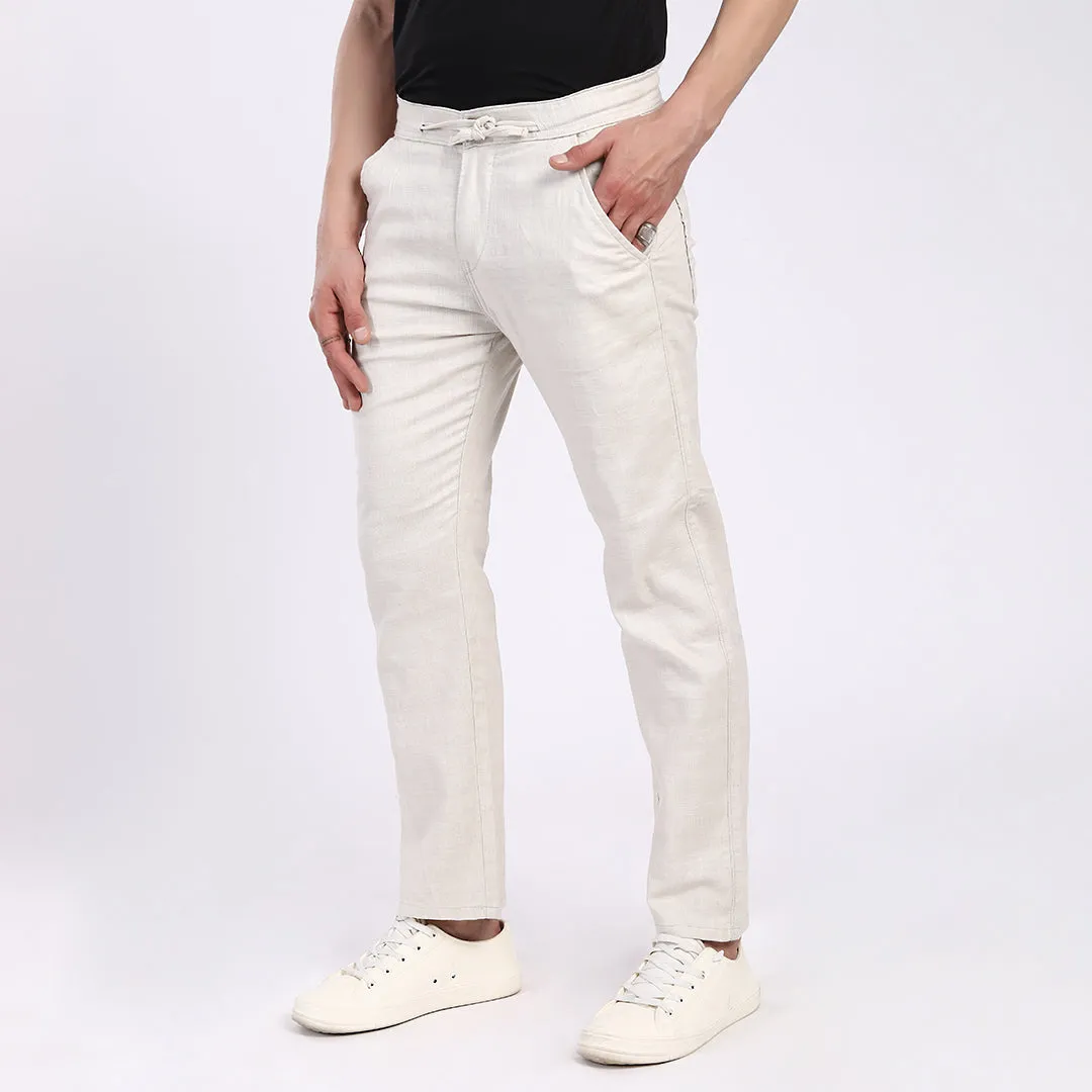 BEIGE LINEN PANTS