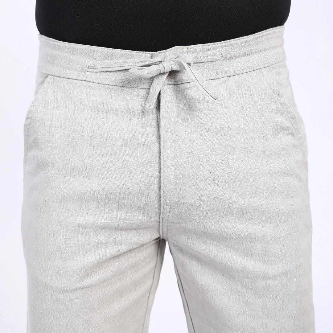 OFF WHITE GREY LINEN PANTS