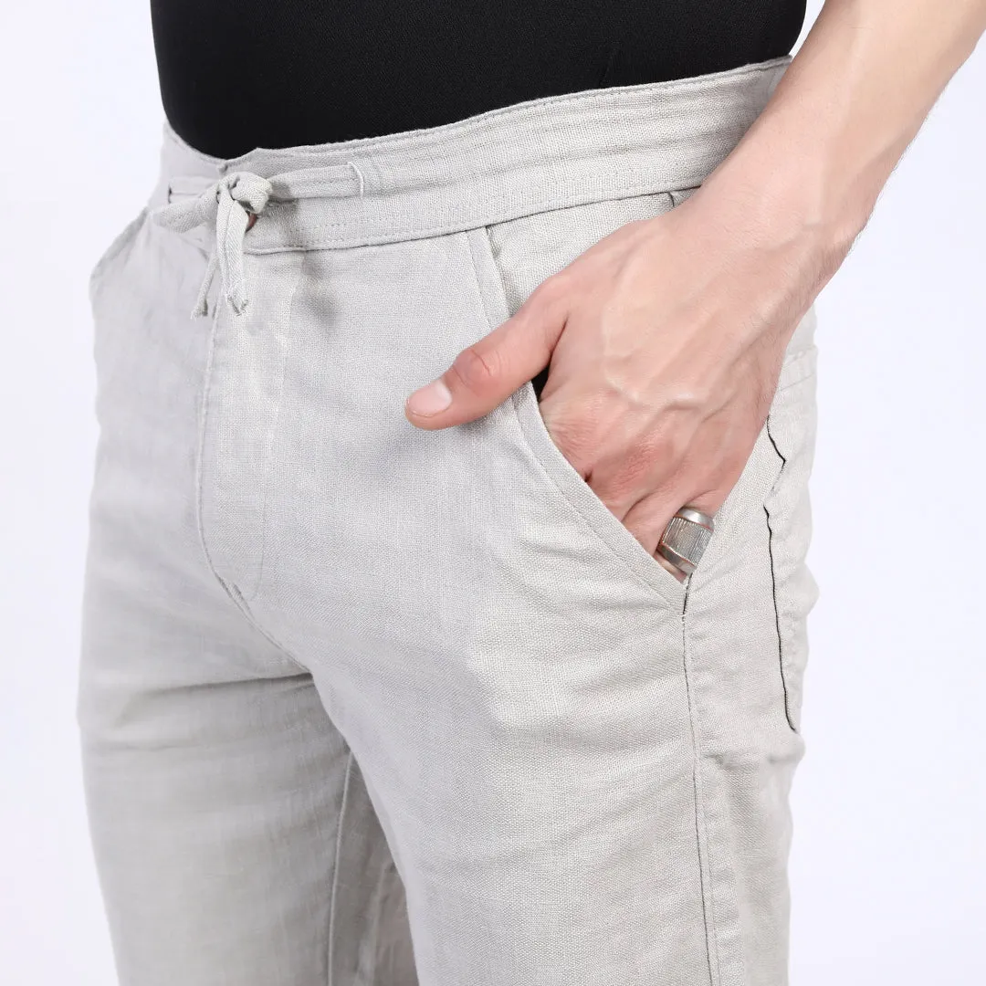 OFF WHITE GREY LINEN PANTS