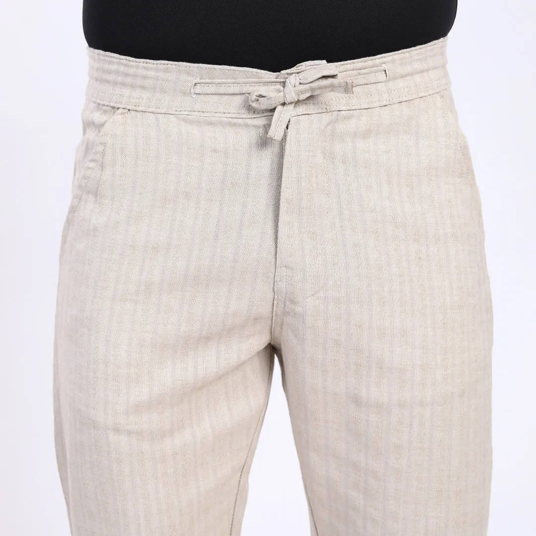 BEIGE LINEN PANTS