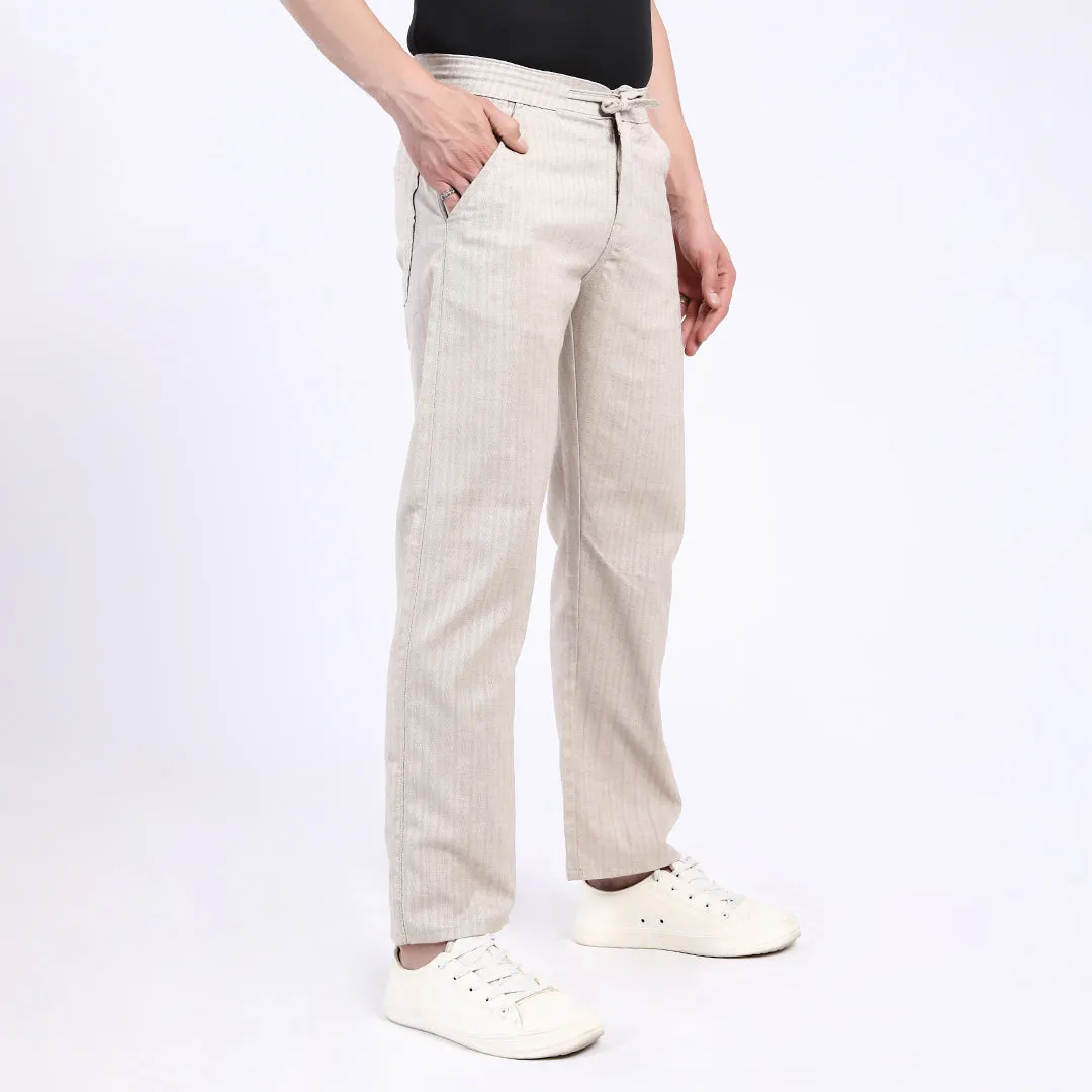 BEIGE LINEN PANTS