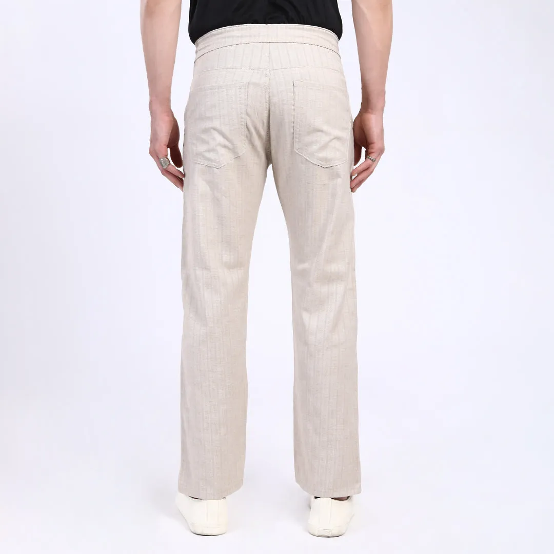 BEIGE LINEN PANTS